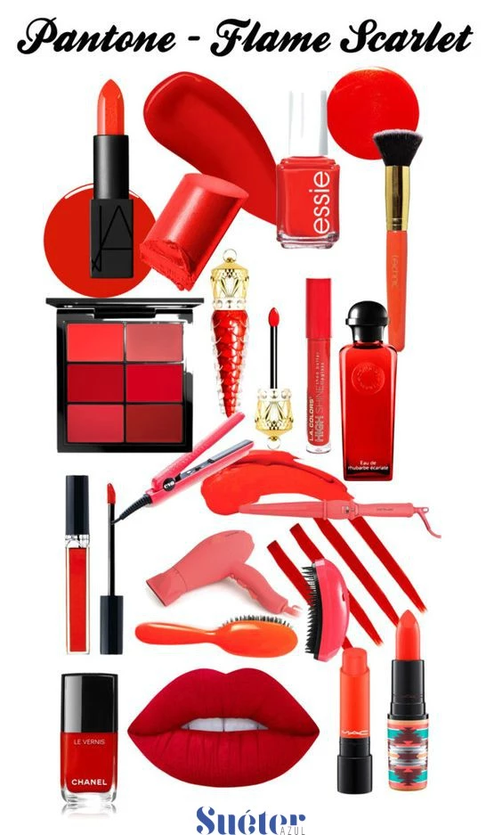Color Pantone Flame Scarlet, atrevido y llamativo