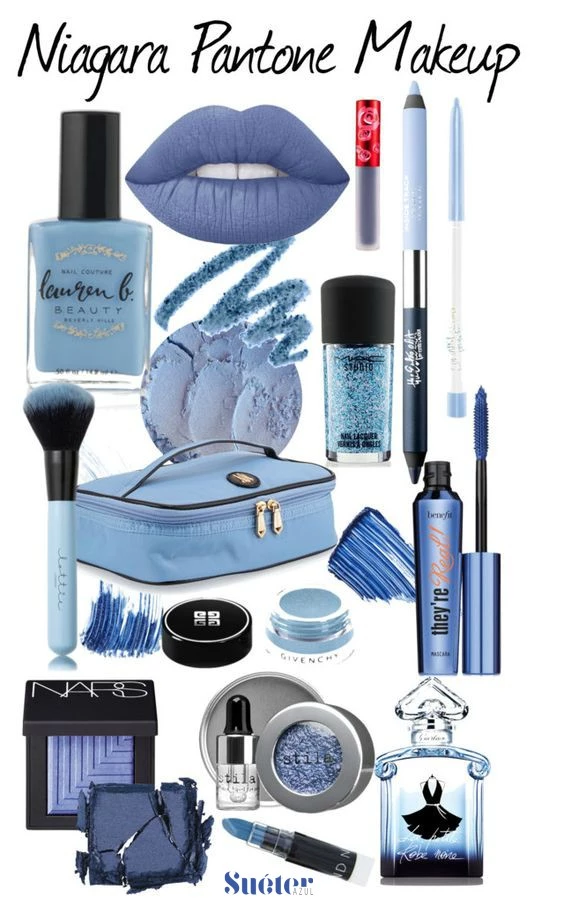 Maquillaje en color Niagara Pantone