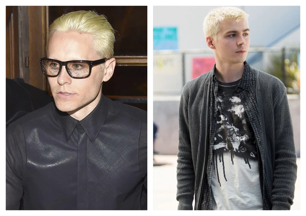 Rubio más blanco, popular entre mujeres y hombres como Jared Leto y Miles Heizer