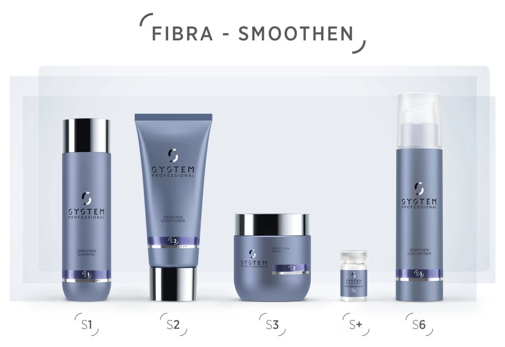 Gama Smoothen de System Professional: diseñada para cabello rizado y rebelde