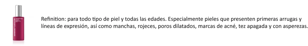 Tratamiento Refinition para todo tipo de piel y todas las edades.