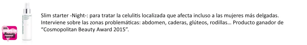 Tratamiento Slim Starter-Night para celulitis localizada